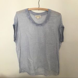 Sheer powder blue Cloth & Stone shirt Medium